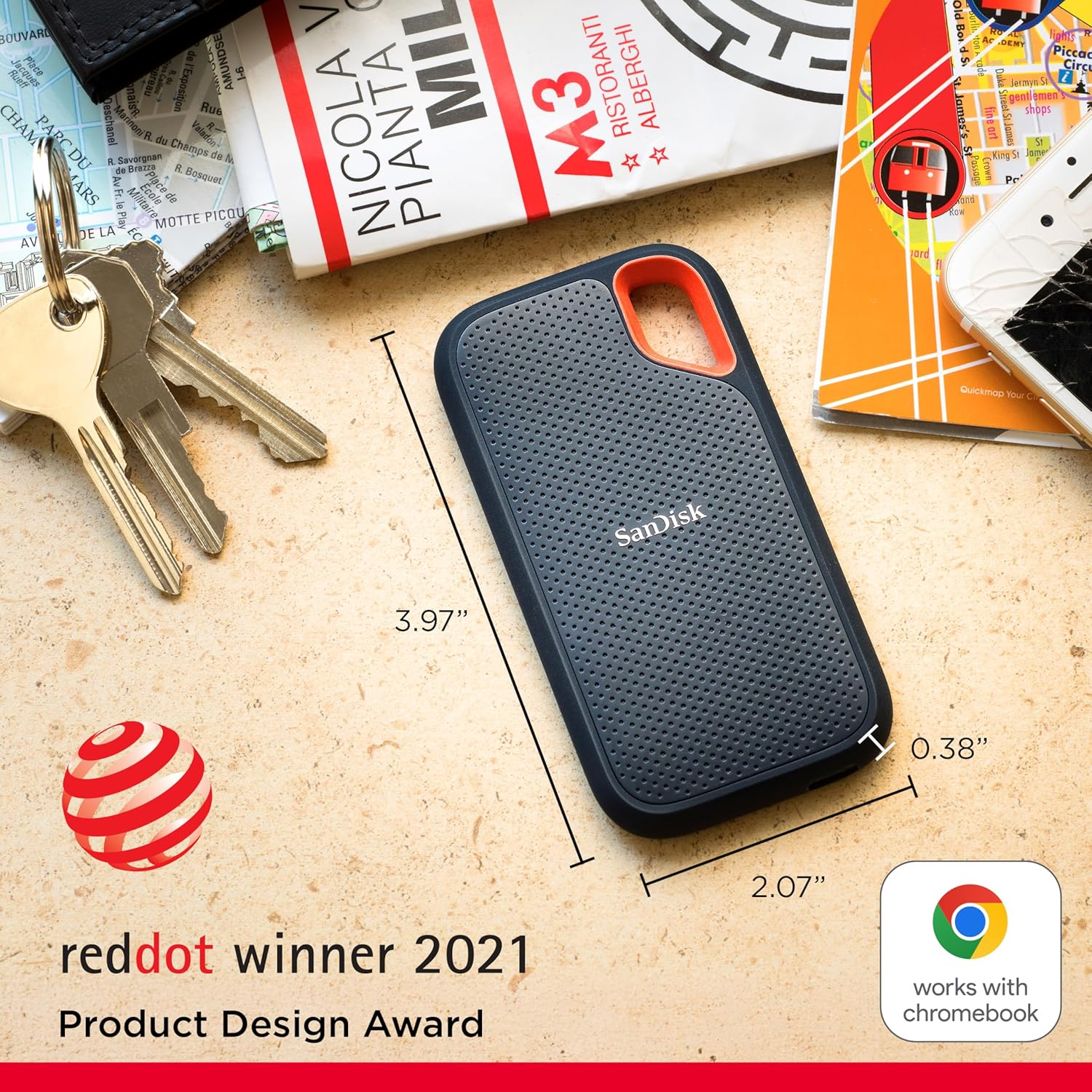 يتميز محرك الأقراص الصلبة المحمول SanDisk Extreme PRO بواجهة USB 4.0، وسرعات قراءة تصل إلى 3800 ميجابايت/ثانية وسرعات كتابة تصل إلى 3700 ميجابايت/ثانية، وتوافق مع الإصدارات السابقة من واجهات USB 3.2 و